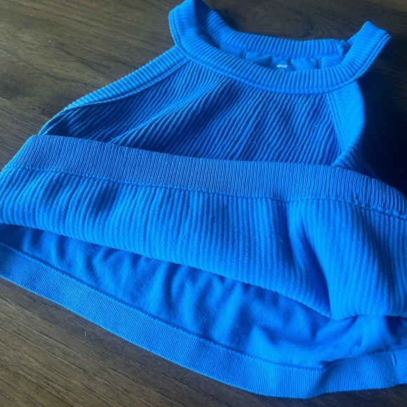 Aerie Superchill Seamless High Neck Bra Top/Tank Size Large - Picture 5 of 8